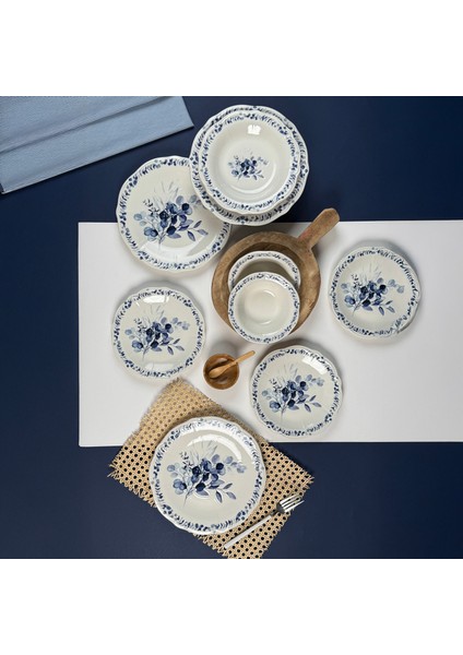 Kitchen Blueness 24 Parça Yemek Takımı - Renkli fırsatları