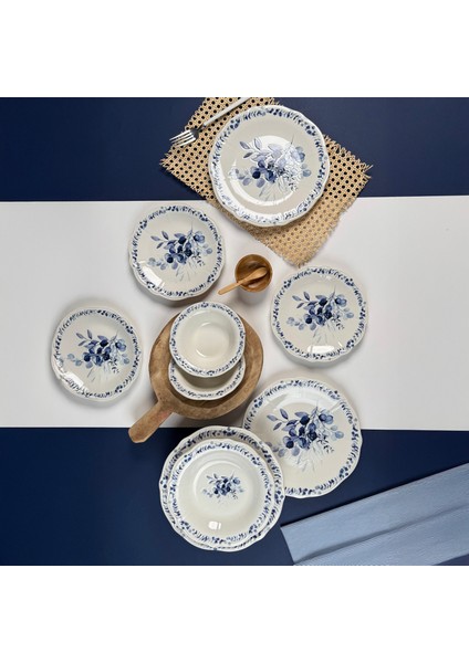 Kitchen Blueness 24 Parça Yemek Takımı - Renkli indirimleri