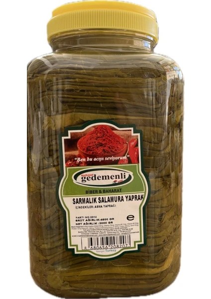 Sarmalık Salamura Yaprak 4.8 kg