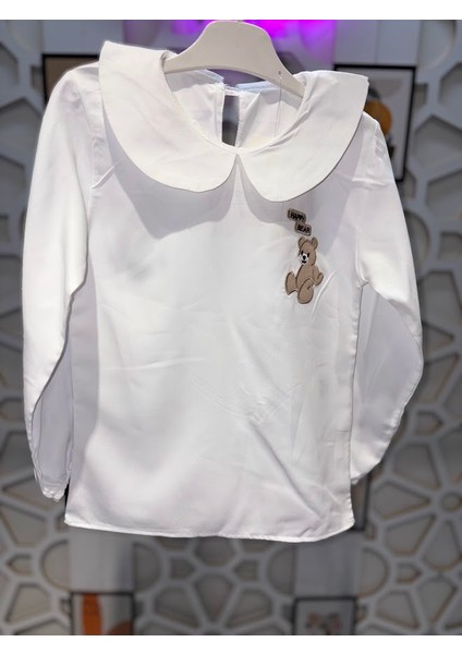 Kız Çocuk Bebe Yakalı Işlemeli Gömlek ve Fırfırlı Etek Alt Üst Takım modelleri