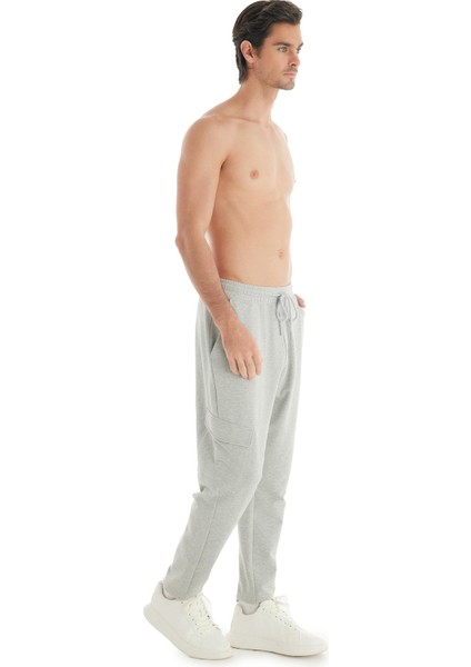 Erkek Pamuklu Gri Melanj Eşofman Tek Alt C5T3N7O04 fiyatları