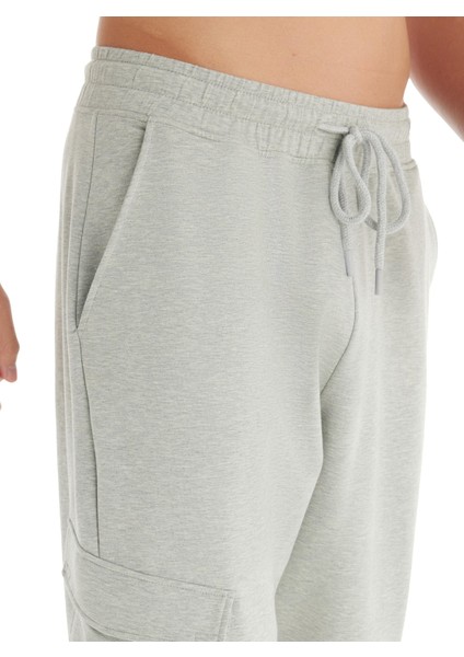 Erkek Pamuklu Gri Melanj Eşofman Tek Alt C5T3N7O04 modelleri