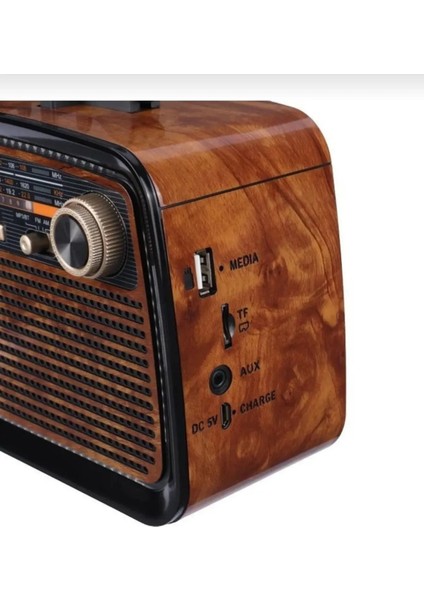 Radyo 1467 Nostalji Görünümlü El Fenerli Müzik Çalar ve Radyo