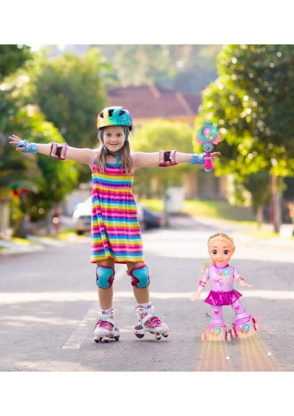 LED Işıklı, Patenli ve Müzikli Oyuncak Bebek Skating Girl fiyatları