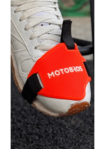 Motosiklet Ayakkabı Koruma Pedi Motor Vites Pedi (Turuncu)