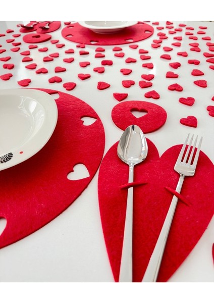 Kalpli Amerikan Servis 4'lü, Kalpli Sevgililer Günü Amerikan Servis 4'lü modelleri