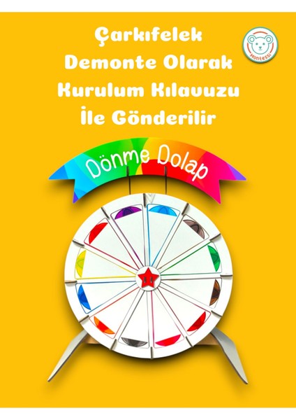 Çarkıfelek,12 Bölmeli Çarkıfelek,ahşap Eğlenceli Dönme Dolap Görselli Çarkıfelek modelleri