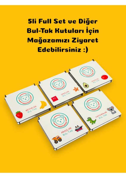 Ahşap Bul Tak Seti,dev Set,meyveler,sebzeler,şekiller,hayvanlar,araçlar Yapboz Setleri