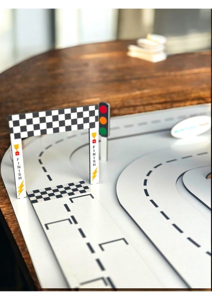 Ahşap Oyuncak Araba Parkuru,araç Pisti,formula 1 Pisti,
