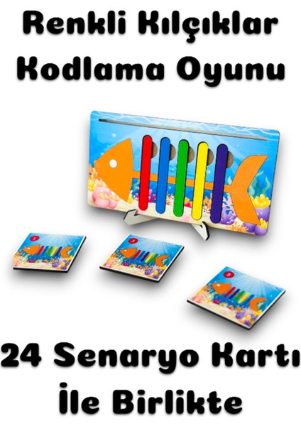 Robotik Kodlama Seti,iki Farklı Kodlama Oyuncağı,renkli Kılçıklar,renk Oyun Tahtası
