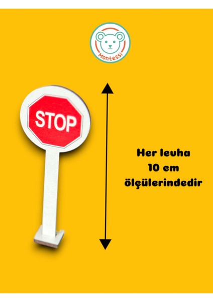 Trafik Levhaları,ahşap Trafik Işaretleri,oyuncak Araba,araba Parkuru