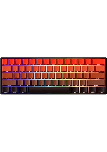 MONSGEEK FUN60 Max Shine-Through Blaze Gradient Hall Effect Manyetik Switch ARGB Kablosuz Hotswap Mekanik Gaming Klavye