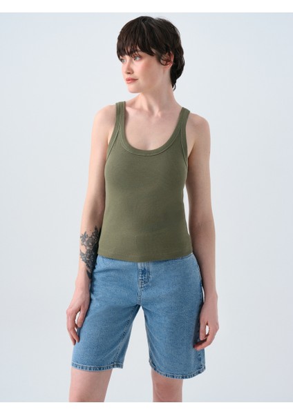 Slim Fit Kadın Atlet
