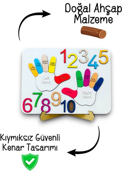 Rakamlar,ingilizce Rakamlar Oyunu,rakamları Öğreniyorum,eğitici Oyuncak,ahşap Oyuncak,puzzle