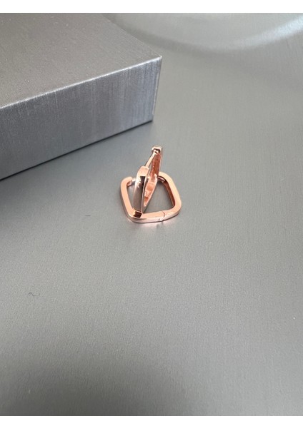 Kadın Kare Rose Halka Küpe modelleri
