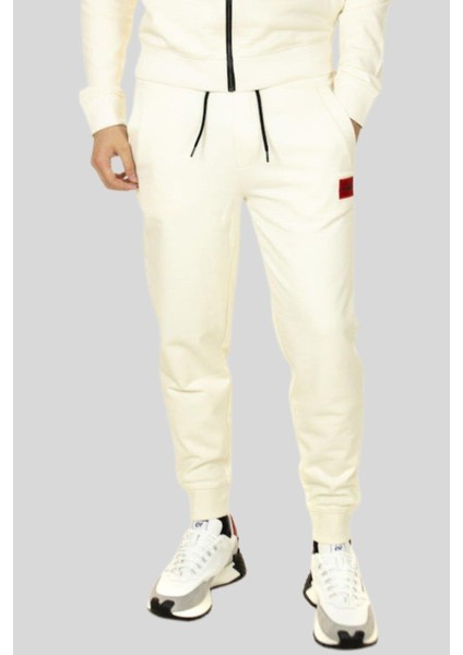 Regular Fit Erkek Spor Pantolon Beyaz