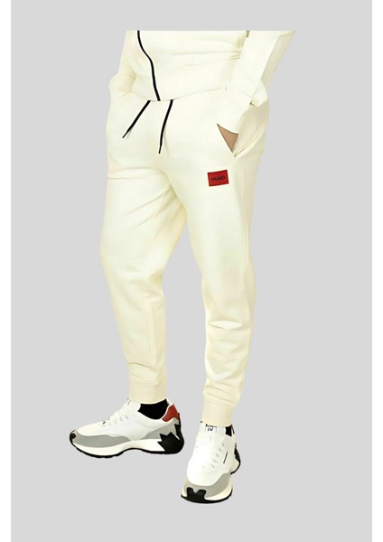 Regular Fit Erkek Spor Pantolon Beyaz