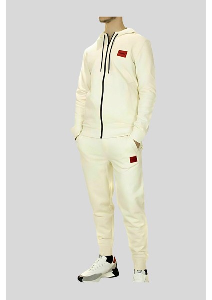 Regular Fit Erkek Spor Pantolon Beyaz
