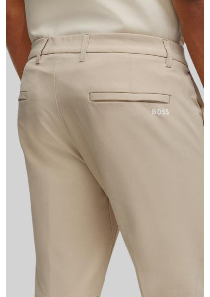 Kolay Ütülenen Streç Slim Fit Chino Erkek Pantolon Bej