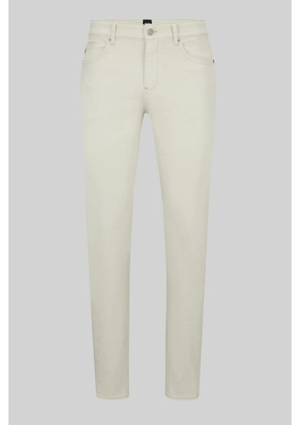 Slim Fit Erkek Jean Pantolon Bej