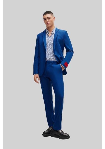 Heston Extra Slim Fit Erkek Pantolon Mavi