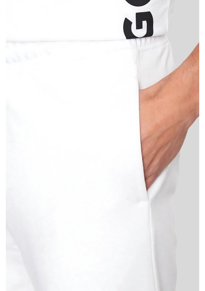 Regular Fit Erkek Pantolon Beyaz