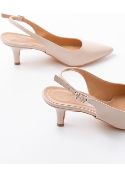 ST-1152 Bej Günlük 7 cm Topuklu Kadın Ayakkabı indirimleri