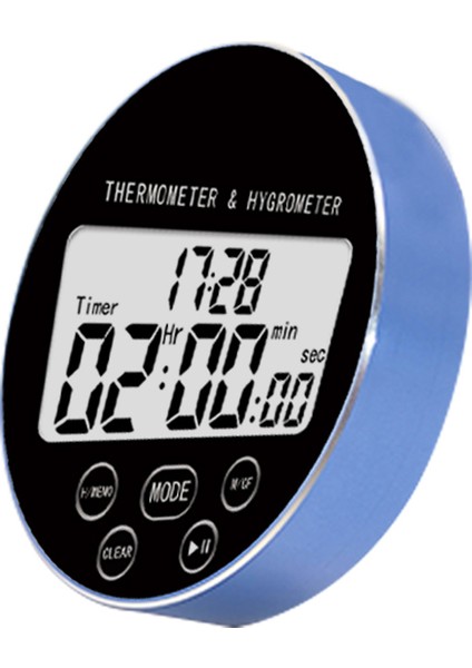 Zaman Yuvarlak Sıcaklık ve Nem Cihazı Iç Dijital Sıcaklık ve Nem Ölçer (Yurt Dışından)