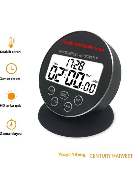 Zaman Yuvarlak Sıcaklık ve Nem Cihazı Iç Dijital Sıcaklık ve Nem Ölçer (Yurt Dışından) modelleri