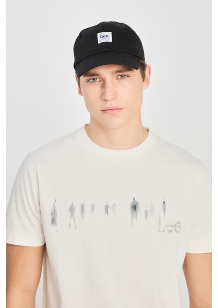 %100 Pamuk Regular Fit Normal Kesim Bisiklet Yaka Baskılı Ekru Tişört fırsatları