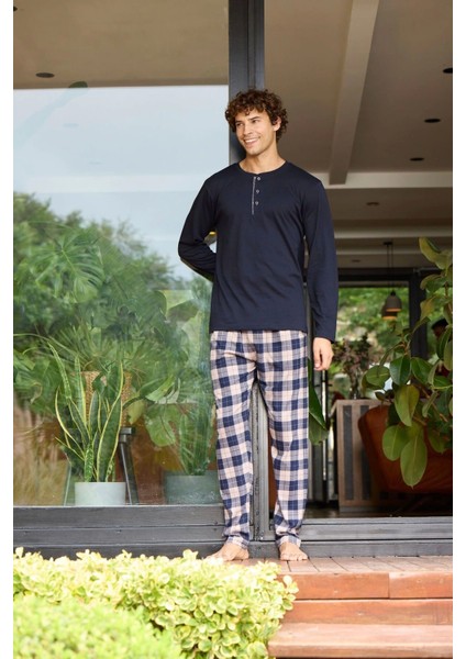 Kocabey 6020 Erkek Midi Yaka Pijama Takımı