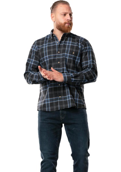 Uzun Kol Oduncu Erkek Pazen Sonbahar ve Kışlık Gömlek Kahve 4039 modelleri