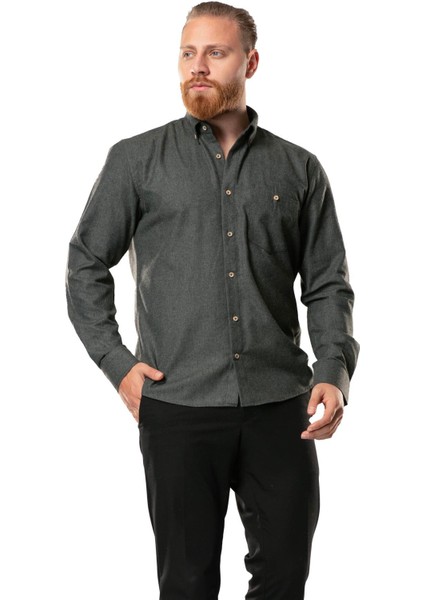 Uzun Kol Oduncu Erkek Pazen Sonbahar ve Kışlık Gömlek Kahve 4039 modelleri