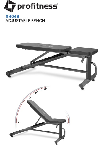Ayarlanabilir Mekik Ağırlık Bench Sehpası (Koltuk Açısı ve Sırt Açısı Ayarlanabilir)