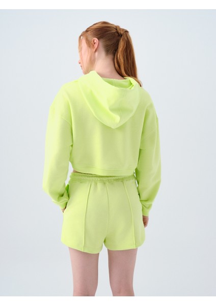 Loose Crop Kadın Sweatshirt