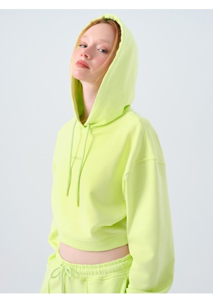 Loose Crop Kadın Sweatshirt