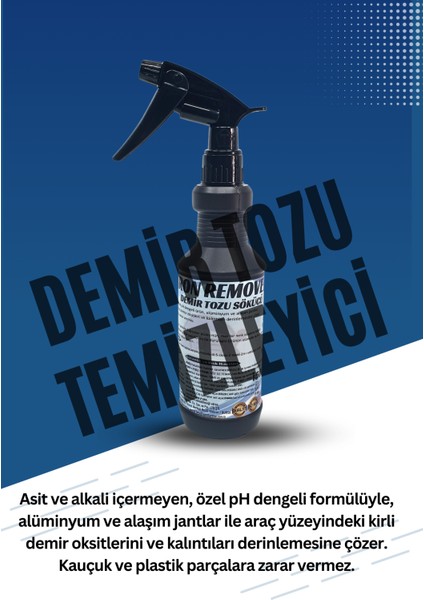 Demir Tozu Temizleyici | Araç Jant ve Kaporta Için Etkili Balata ve Demir Tozu Sökücü 500 gr fiyatları