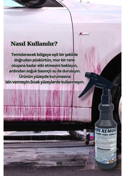 Demir Tozu Temizleyici | Araç Jant ve Kaporta Için Etkili Balata ve Demir Tozu Sökücü 500 gr modelleri