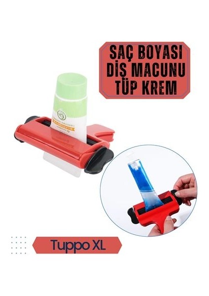 Tuppo Xl Tüp Ürünler İçin %12 Tasarruf Sıkma Aparatı