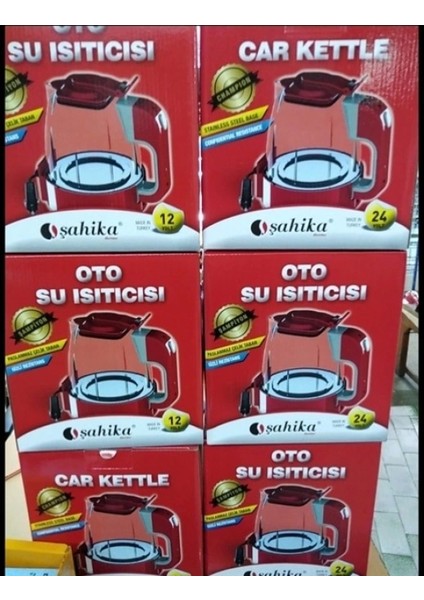 12V Otomatik Araç Oto Kettle Su Isıtıcısı Çakmaklık Fişli (4887)
