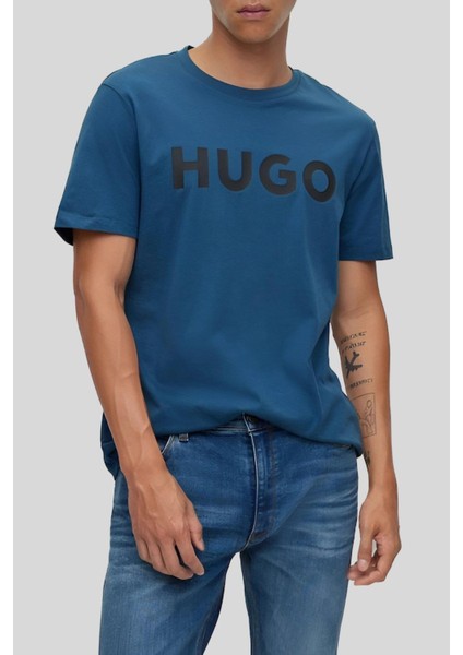 Boss Regular Fit Bisiklet Yaka Erkek T-Shirt Lacivert