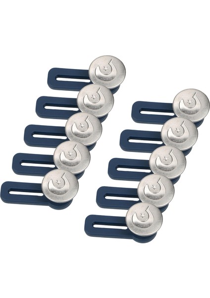 10PCS Jean Geniş Düğmeleri Çıkarılabilir Bel Geri Bandı Düğmeleri Yıldız (Yurt Dışından)