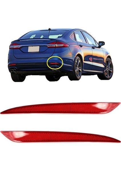 DS7Z13A565A DS7Z13A565B Arka Tampon Reflektör Uyarı Işık Reflektörü Araba Ford Mondeo 2013-2015 Için (Yurt Dışından) fırsatları