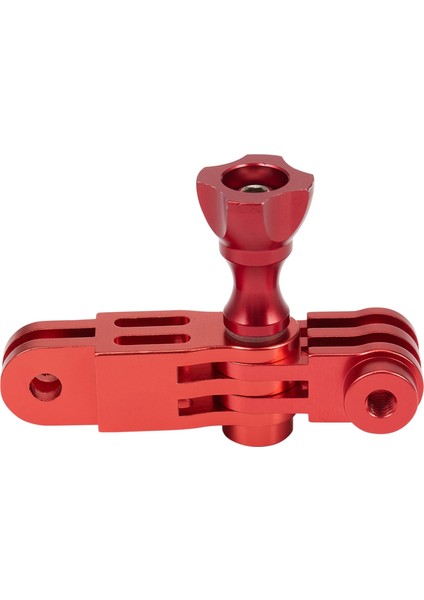 Cnc Alüminyum Alaşımlı Üç Yollu Pivot Kol Montaj Adaptörü Gopro Hero 1 2 3 3+ 4 5 Oturum/xıaomı Yi/sj/gitup Spor Kamera Kırmızı (Yurt Dışından)