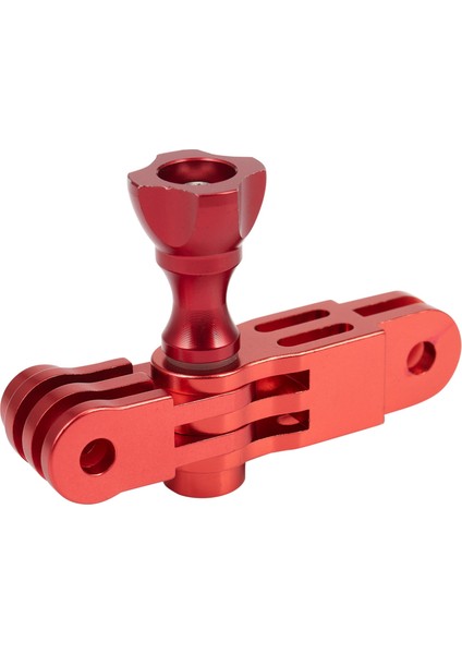 Cnc Alüminyum Alaşımlı Üç Yollu Pivot Kol Montaj Adaptörü Gopro Hero 1 2 3 3+ 4 5 Oturum/xıaomı Yi/sj/gitup Spor Kamera Kırmızı (Yurt Dışından)