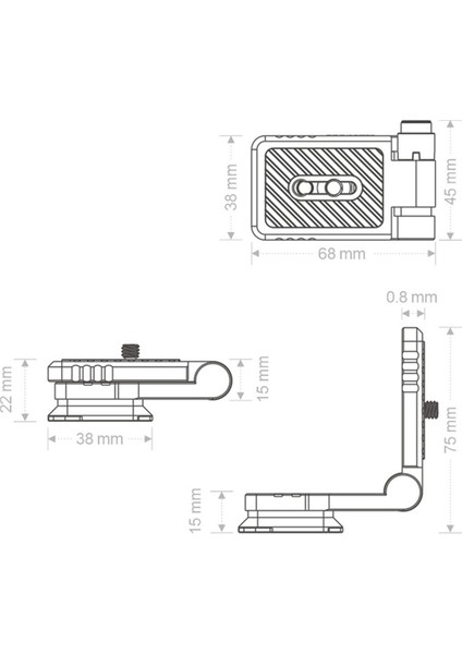 Katlanır Kamera L Plaka Tutucu W Arca Hızlı Çıkarma Plakası D-Jı Rs3 Sabitleyici Tripod Gimbal Yatay (Yurt Dışından) modelleri