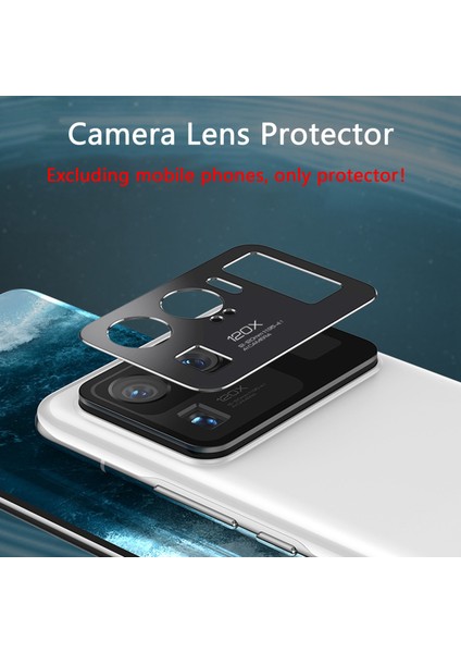 Xiaomi Mi 11 Ultra Için Kamera Lens Koruyucu Kılıf Koruyucu Metal Kamera Kılıfı MI11 Ultra Koruma Filmi (Gümüş) (Yurt Dışından)