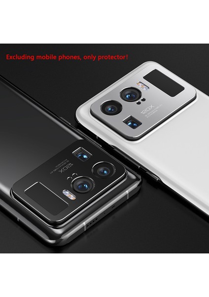 Xiaomi Mi 11 Ultra Için Kamera Lens Koruyucu Kılıf Koruyucu Metal Kamera Kılıfı MI11 Ultra Koruma Filmi (Gümüş) (Yurt Dışından)