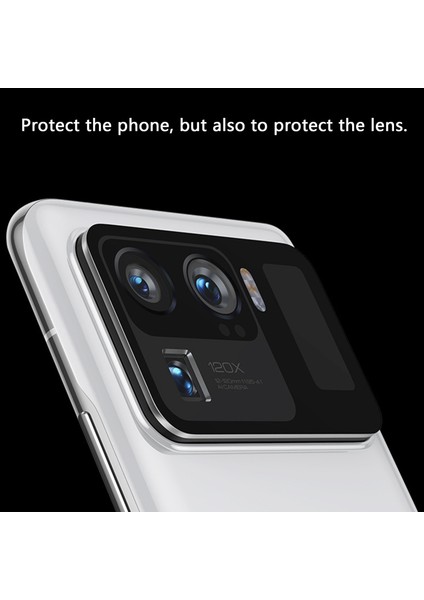 Xiaomi Mi 11 Ultra Için Kamera Lens Koruyucu Kılıf Koruyucu Metal Kamera Kılıfı MI11 Ultra Koruma Filmi (Gümüş) (Yurt Dışından)