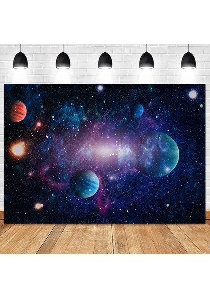 210CMX150CM Kozmik Gezegen Yıldızlı Gece Fotoğrafçılığı Arka Plan Bezi Çocuk Fotoğrafı Portre Doğum Günü Partisi Dekoru, D (Yurt Dışından) fırsatları